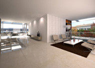 Visualisierung Architektur Wettbewerb Innen Villa Schweiz 2008