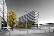 Visualisierung Architektur Wettbewerb Aussen Hochhaus Europaallee Baufeld B 2011 1. Platz