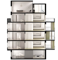 Visualisierung Architektur Studie Renovation Dufourstrasse Zuerich Schweiz 2011