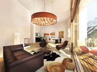 Visualisierung Verkaufsbild Innenraum Wohnbereich St Moritz 2014