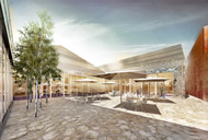 Visualisierung Architektur Wettbewerb Aussen Erweiterung Sammlungszentrum Affoltern am Albis 2014