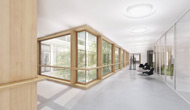Visualisierung Architektur Wettbewerb Innen Privatklinik Oetwil am See 2014 1. Platz